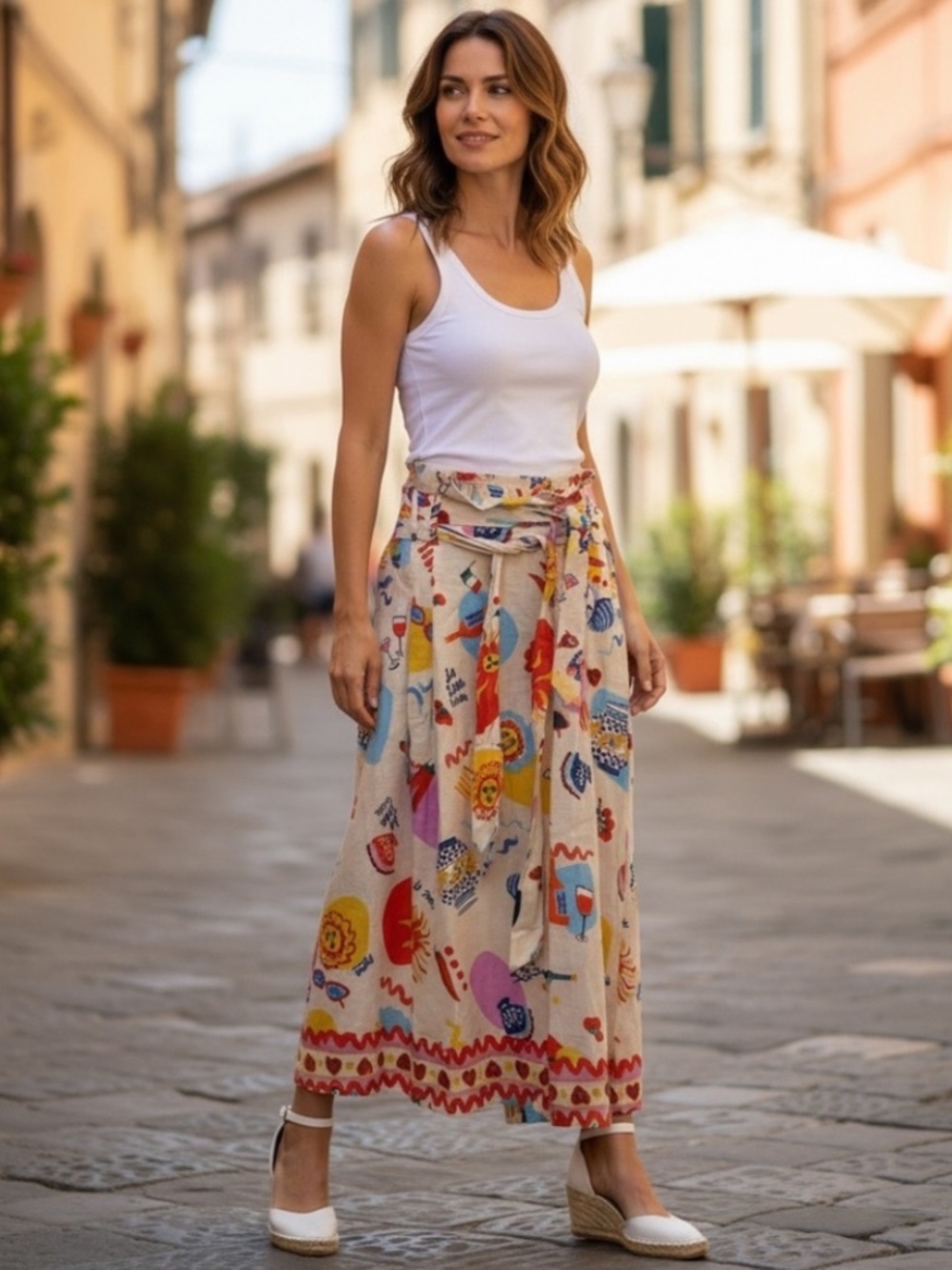 NWT Her Destiny Cotton/Linen Skirt Sz L